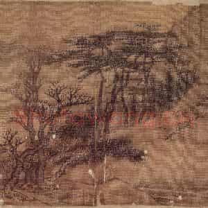 明末清初 高岑《山水》国画山水作品图片鉴赏