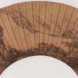 1672年 邹喆《金陵八家扇面》国画山水作品图片鉴赏