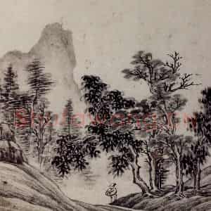 明末清初 邹喆《山水册》国画山水作品图片鉴赏