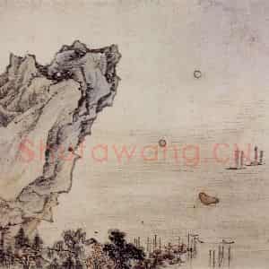 明末清初 邹喆《山水册》国画山水作品图片鉴赏