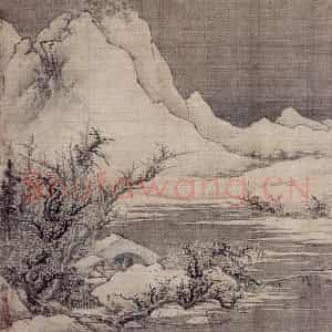 明末清初 邹喆《山水册》国画山水作品图片鉴赏