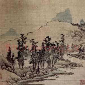 明末清初 邹喆《山水册》国画山水作品图片鉴赏