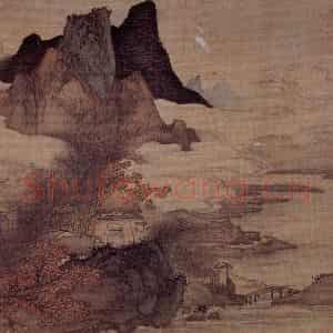 明末清初 吴宏《山水册》国画山水作品图片鉴赏