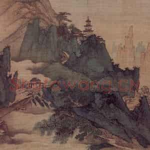 明末清初 吴宏《山水册》国画山水作品图片鉴赏