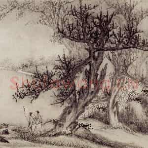 明末清初 吴宏《山水》国画山水作品图片鉴赏