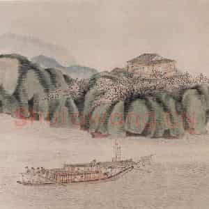 1647年 叶欣《山水册》国画山水作品图片鉴赏