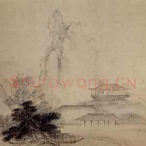 1657年 叶欣《山水册》国画山水作品图片鉴赏