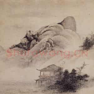 1657年 叶欣《山水册》国画山水作品图片鉴赏