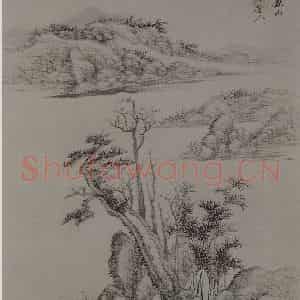 清代 吴历《仿古山水册》国画山水写意作品图片鉴赏