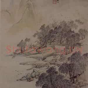 清代 吴历《仿古山水册》国画山水写意作品图片鉴赏