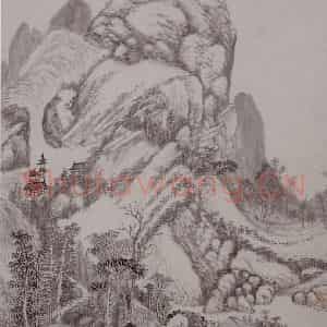 清代 吴历《仿古山水册》国画山水写意作品图片鉴赏