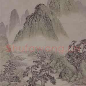 清代 吴历《仿古山水册》国画山水写意作品图片鉴赏