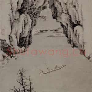 清代 吴历《仿古山水册》国画山水写意作品图片鉴赏
