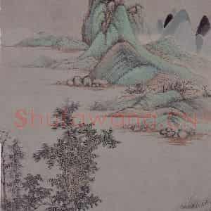 清代 吴历《仿古山水册》国画山水写意作品图片鉴赏