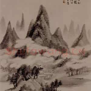 清代 陆恢《临古山水册》国画山水写意作品图片鉴赏
