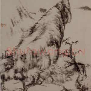 清代 朱耷《山水册》国画山水写意作品图片鉴赏