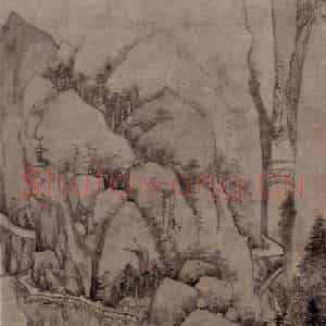 元朝 黄公望《富春大领图》国画山水作品图片鉴赏