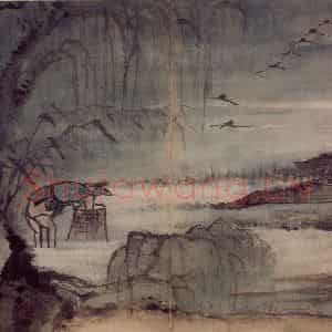 清代 高凤翰《指画山水花卉册》国画山水作品图片鉴赏