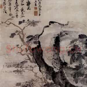 清代 高凤翰《富贵清高图》国画花鸟作品图片鉴赏