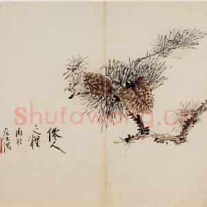 清代 高凤翰《花卉册十开》国画花鸟作品图片鉴赏