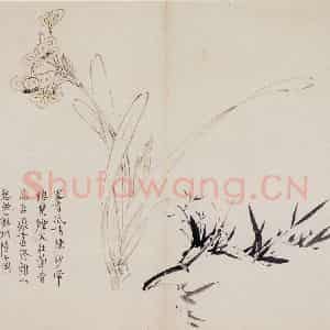 清代 高凤翰《花卉册十开》国画花鸟作品图片鉴赏