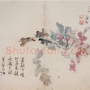 清代 高凤翰《花卉册十开》国画花鸟作品图片鉴赏
