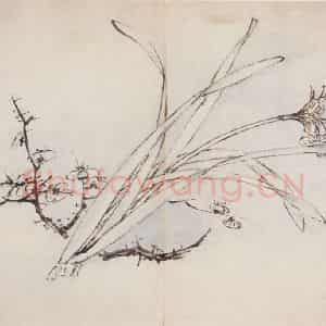 清代 高凤翰《花卉册十开》国画花鸟作品图片鉴赏