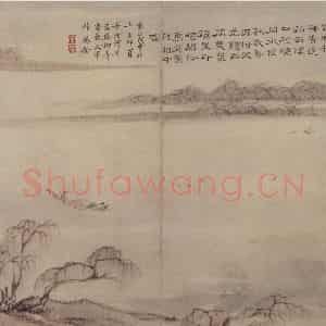 清代 高凤翰《山水册》国画山水作品图片鉴赏