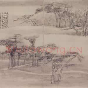 清代 高凤翰《山水册》国画山水作品图片鉴赏