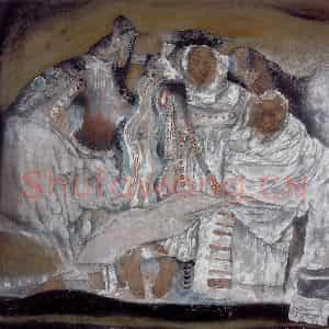 1993年 唐勇力《敦煌之梦》国画人物作品图片鉴赏
