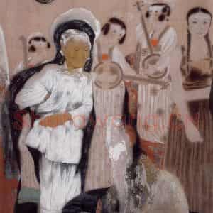 1998年 唐勇力《敦煌之梦》国画人物作品图片鉴赏