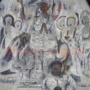 1993年 唐勇力《敦煌之梦》国画人物作品图片鉴赏