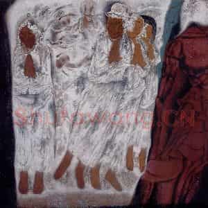 1995年 唐勇力《敦煌之梦》国画人物作品图片鉴赏
