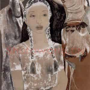 1998年 唐勇力《敦煌之梦》国画人物作品图片鉴赏