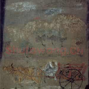 1991年 唐勇力《卖炭翁图》国画人物作品图片鉴赏