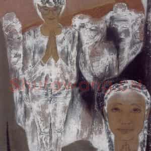 1998年 唐勇力《敦煌之梦》国画人物作品图片鉴赏