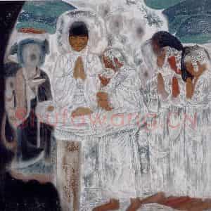 1995年 唐勇力《敦煌之梦》国画人物作品图片鉴赏