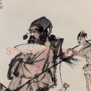 1944年 傅抱石《钟馗》国画人物作品图片鉴赏