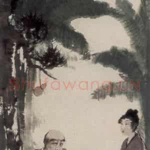 1944年 傅抱石《醉僧图》国画人物作品图片鉴赏