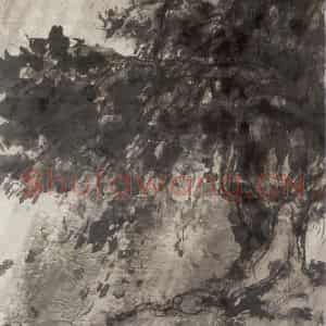 1945年 傅抱石《风雨归舟》国画山水作品图片鉴赏