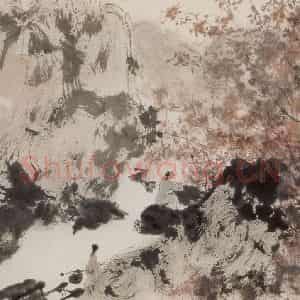 1950年代初 傅抱石《秋兴》国画山水作品图片鉴赏