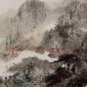 1954年 傅抱石《蜀山图》国画山水作品图片鉴赏