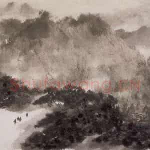 1960年 傅抱石《峨眉记游》国画山水作品图片鉴赏