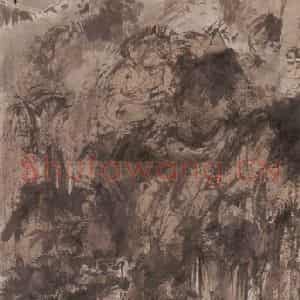 1940年代 傅抱石《山水》国画山水作品图片鉴赏
