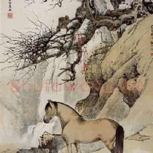 民国 赵时《马上封侯》国画综合作品图片鉴赏