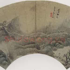 明代 盛茂烨《山水》国画山水作品图片鉴赏