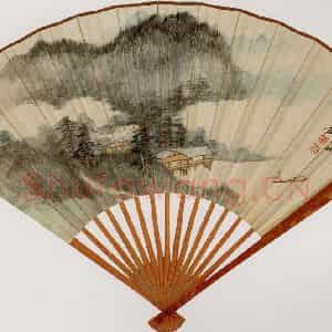 民国 张爰《垂钓图》国画山水作品图片鉴赏