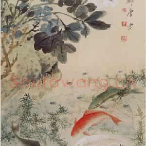 现代 唐云《富贵有余》国画花鸟作品图片鉴赏