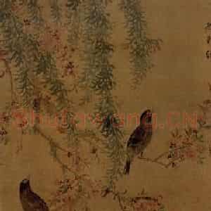 清代 王武《春禽图》国画花鸟作品图片鉴赏