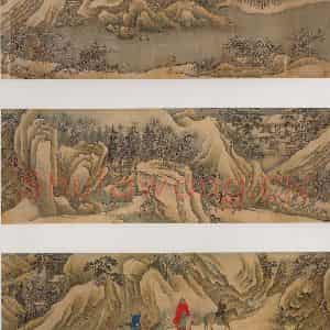 清代 杨晋《山行雪霁》国画山水作品图片鉴赏